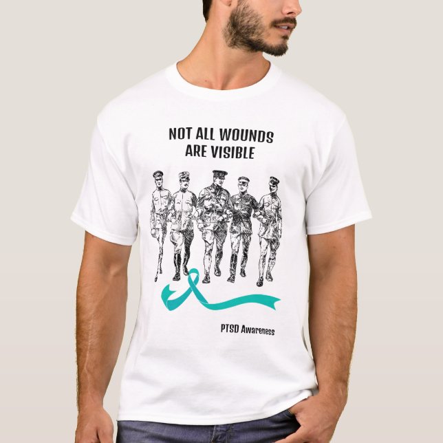 CAMISETA NO TODAS LAS HERIDAS SON VISIBLES. CONCIENCIA SOBR (Anverso)