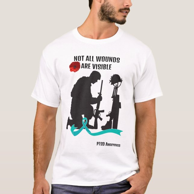 CAMISETA NO TODAS LAS HERIDAS SON VISIBLES. CONCIENCIA SOBR (Anverso)