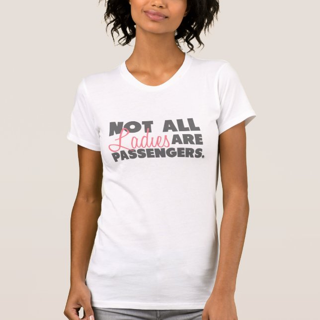 Camiseta No todas las señoras son pasajeros (Anverso)