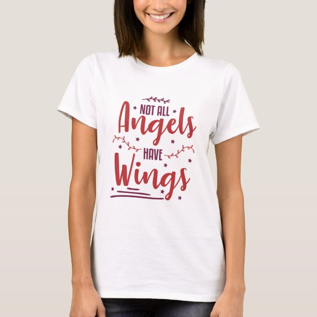 Camiseta No todos los ángeles tienen alas (Anverso)