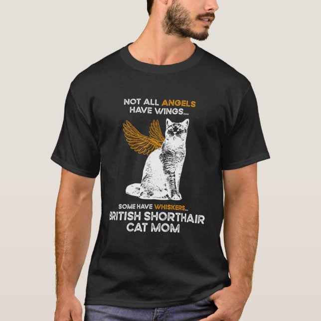 Camiseta No todos los ángeles tienen alas - Madre británica (Anverso)