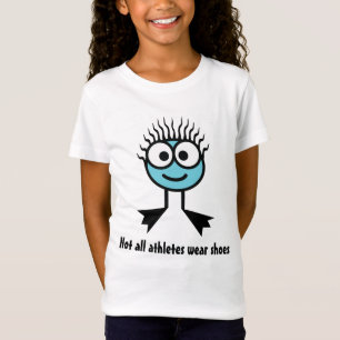 Camiseta No todos los atletas llevan los zapatos - carácter