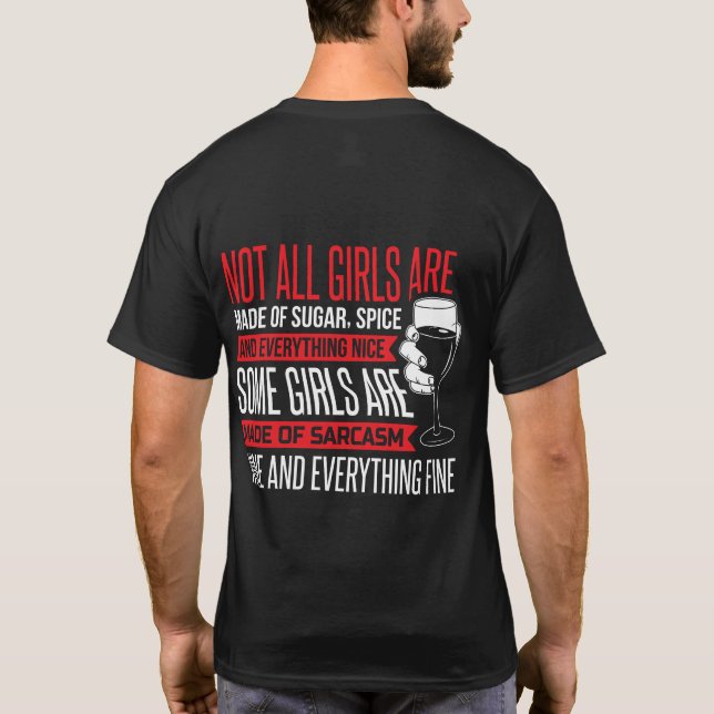 Camiseta No todos los chicas son de especias (Reverso)