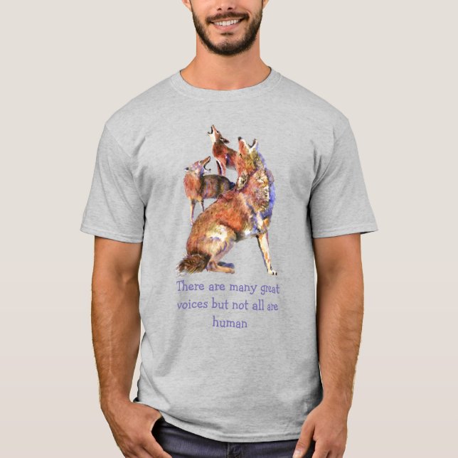 Camiseta No todos los coyotes Inspiradores humanos de Voice (Anverso)