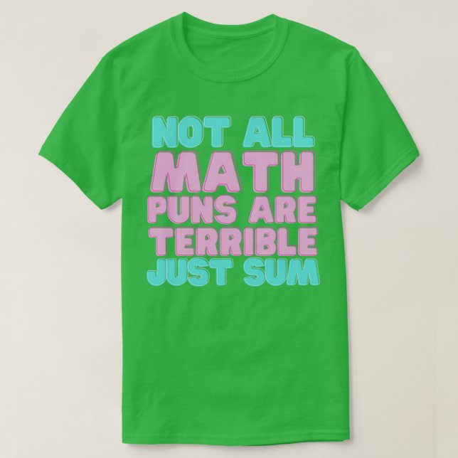 Camiseta No todos los expertos en matemáticas son terribles (Diseño del anverso)