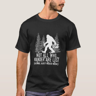 Camiseta No todos los que caminan se pierden parodiando a p