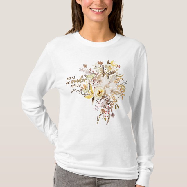 Camiseta No Todos Los Que Despertaron Se Perdieron El Diseñ (Anverso)
