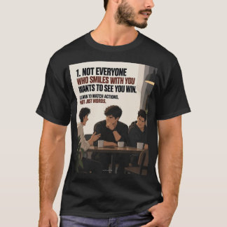 Camiseta No todos los que sonríen contigo quieren verte gan