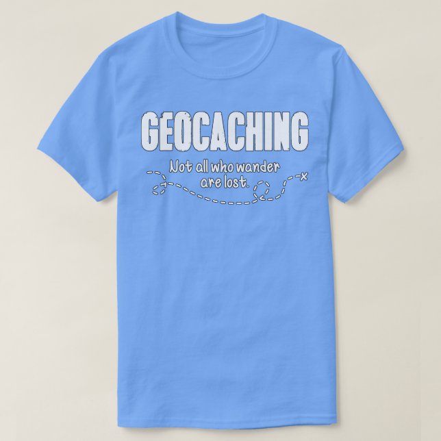 Camiseta No todos los que vagan están perdidos (Diseño del anverso)