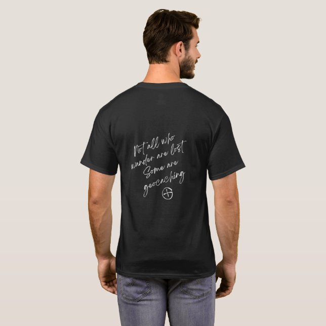 Camiseta No todos los que vagan están perdidos, algunos est (Reverso completo)