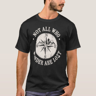 Camiseta No Todos Los Que Vagan Perdidos Caminando Senderis