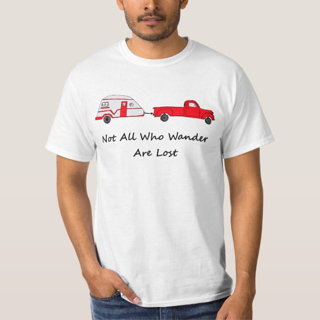 Camiseta No todos que Wander es caravana perdida del (Anverso)