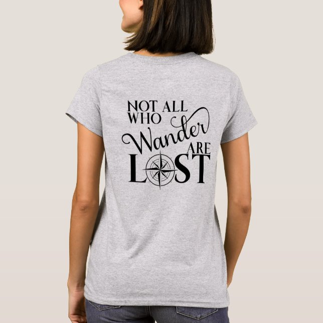 Camiseta No todos que Wander se pierde (Reverso)