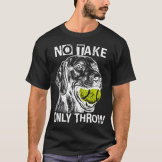 Camiseta No Tomar Solo Lanzar Bola de Tenis Divertida Alema
