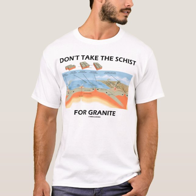 Camiseta No tome el esquisto para el granito (el humor de (Anverso)