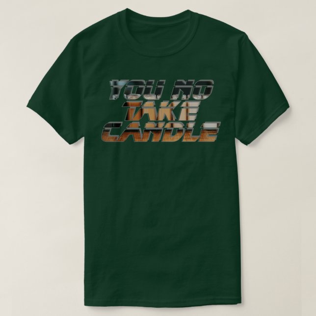 Camiseta No Tome Velas (Diseño del anverso)