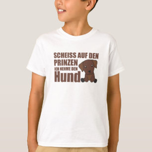 Camiseta No tomes al Príncipe, yo llevaré al perro labrador