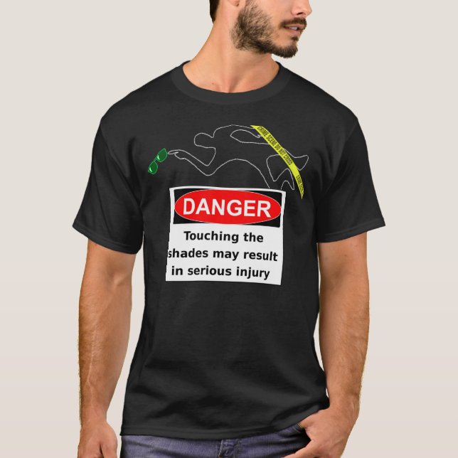 Camiseta ¡No toque las gafas de sol! (Anverso)