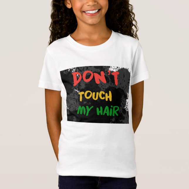 Camiseta No toque mi pelo (Anverso)