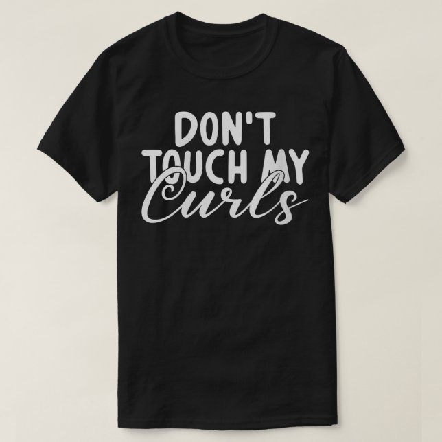 Camiseta No toques mi Curls Curly Hair VNeck (Diseño del anverso)