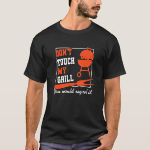 Camiseta No toques mi parrillada de asador maestro de parri