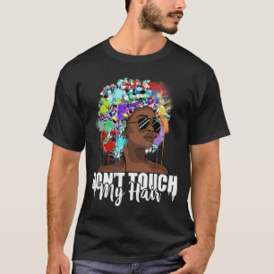 Camiseta No toques mi pelo afro natural del pelo negro hist