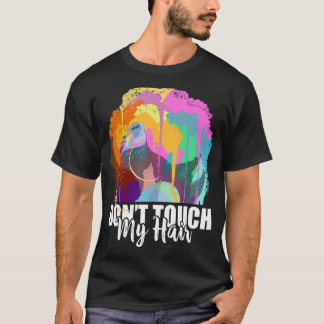 Camiseta No toques mi pelo arte afro historia negra mes Gi