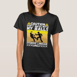 Camiseta No Toques Mis Bolas Mejor Humor Chiste Golfista Pl