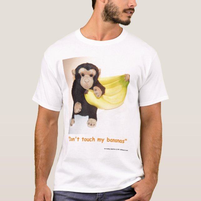 Camiseta No toques mis plátanos (Anverso)