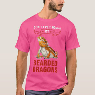 Camiseta No Toques Nunca A Mis Dragones Barbudo Dragón Barb