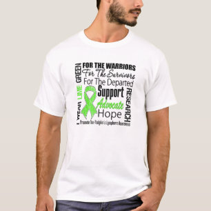 Camiseta No TRIBUTO de la cinta de la verde lima del