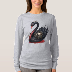 Camiseta No tu cisne promedio – Pinchos, calaveras y descar