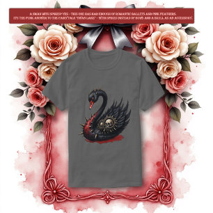 Camiseta No tu cisne promedio – Pinchos, calaveras y descar