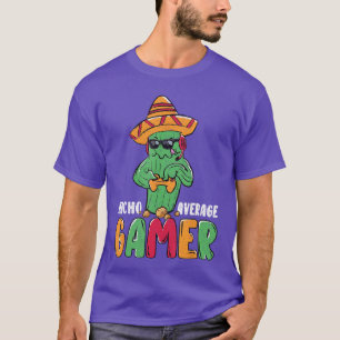 Camiseta No tu promedio jugador divertido juego de palabras