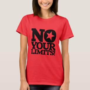 Camiseta ¡No Tus Límites! Texto negro