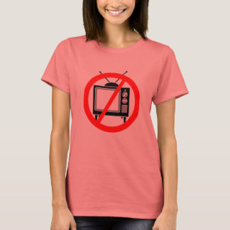 Camiseta NO TV - televisión/propaganda/lavado de cerebro/me