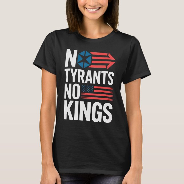 Camiseta No Tyrants No Kings / Hands Off Protest (Anverso)