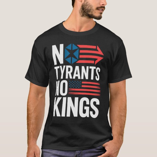 Camiseta No Tyrants No Kings / Hands Off Protest (Anverso)