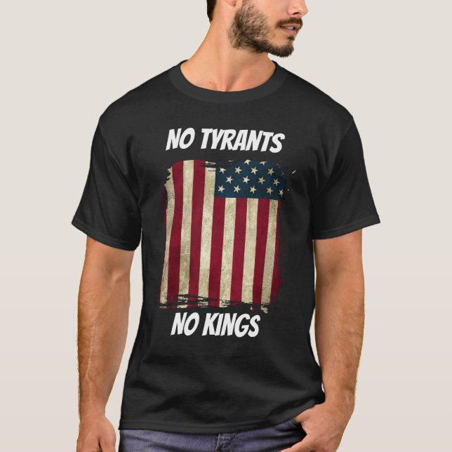 Camiseta No Tyrants No Kings T-Shirt Personalized Country  (Anverso)