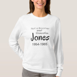 Camiseta No un Boomer Conoce a Generation Jones 1954-1965