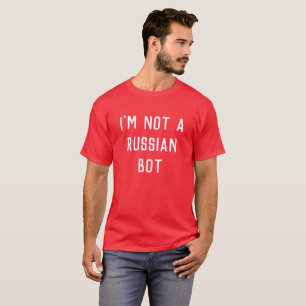 Camiseta No un Bot ruso