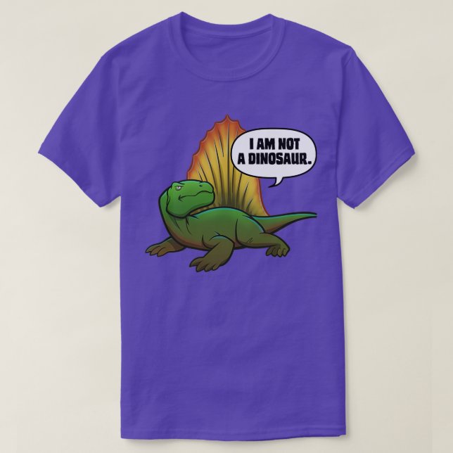 Camiseta No un Dimetrodón de Dinosaurio (Diseño del anverso)