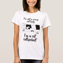 No un entusiasta loco del gato de señora //del