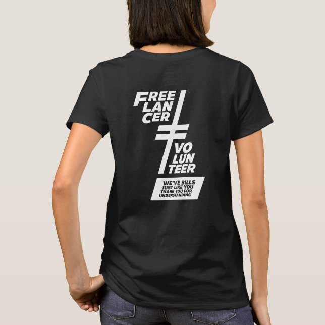 Camiseta No un voluntario (Reverso)