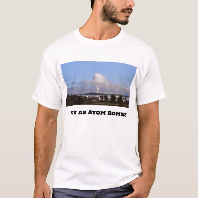 Camiseta No una bomba de Átomo (cambia la palabra) (Anverso)