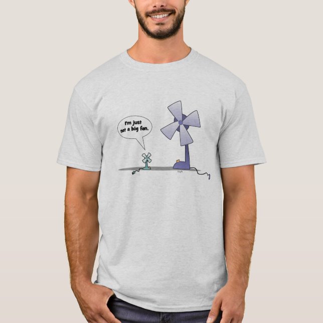 Camiseta No una fan grande (Anverso)