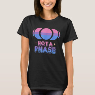 Camiseta No Una Fase Moon Bisexual Ropa De Bandera Orgullos