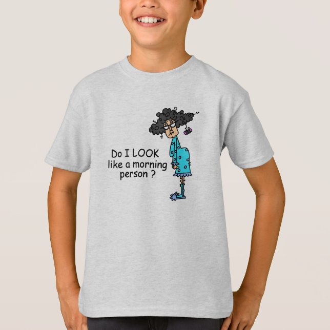 Camiseta No una persona matutina (Anverso)