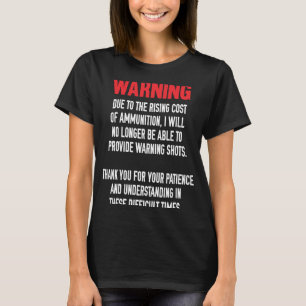 Camiseta No usar mi propietario de la pistola de propiedade
