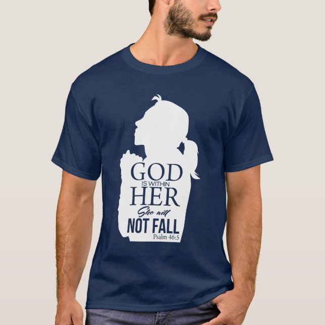 Camiseta No va a fallar la afirmación cristiana (Anverso)